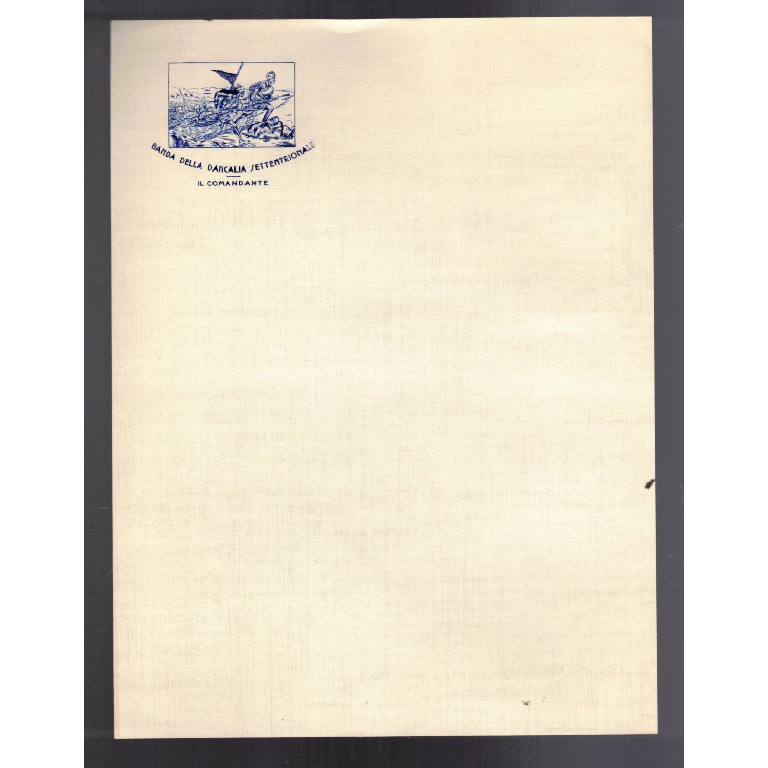 Busta e carta da lettera Banda della Dancalia Settentrionale