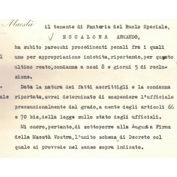 autografo di benito mussolini