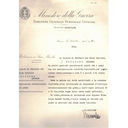 autografo di benito mussolini