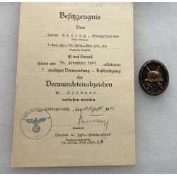Verwundetenabzeichen Schwarz 1942 Ludwigsburg