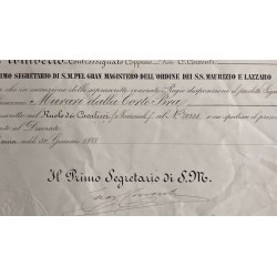 Croce da Cavaliere Ordine Santi Maurizio e Lazzaro 1888