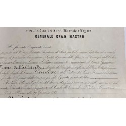 Croce da Cavaliere Ordine Santi Maurizio e Lazzaro 1888
