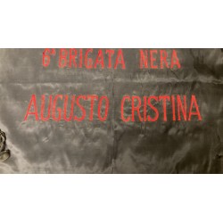 Rarissimo gagliardetto della 6a Brigata Nera AUGUSTO CRISTINA di Novara