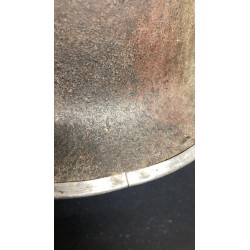 WWII  M1 helmet fixed hooks with rear emblem, liner missing