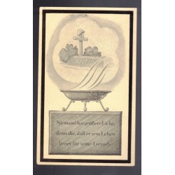 Sterbebilder death notice mourning of a German Panzerjager soldier fallen on the Eastern Front on April 28, 1943