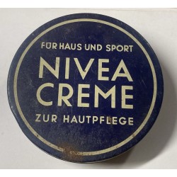 Barattolo in latta litografata Crema NIVEA 1940