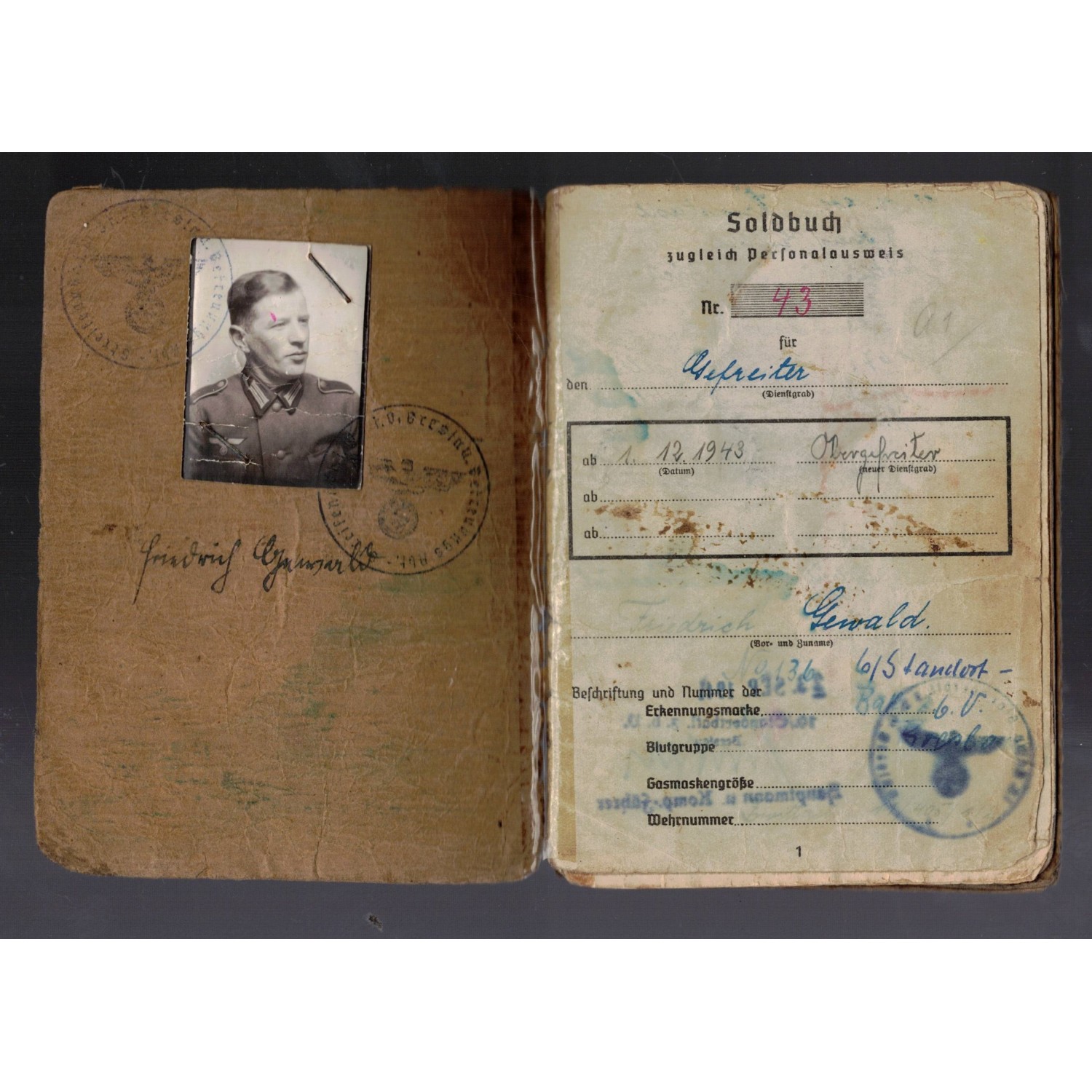 Obergefreiter , Fredrich Gewald Grenadier Rgt