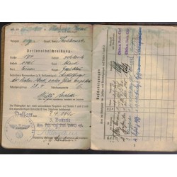 Soldbuch Unteroffizier Willi Sachtler 3/schw Art. Abt.808