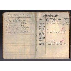 Soldbuch Unteroffizier Willi Sachtler 3/schw Art. Abt.808