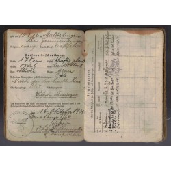 Soldbuch belonging to Obergefreiter Wilhelm Mundingen