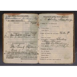 Soldbuch Obergefreiter Wilhelm Mundinger Bau Kompanie I