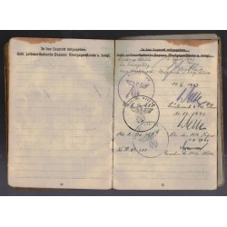 Soldbuch belonging to Obergefreiter Wilhelm Mundingen