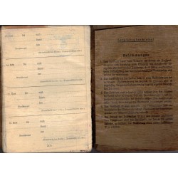 Soldbuch Obergefreiter Wilhelm Mundinger Bau Kompanie I