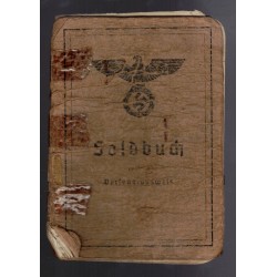 Interessante soldbuch appartenuto ad un Obergefreiter Inf. Pz.Jager Komp 32 , Raddatz Paul