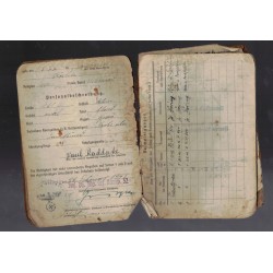 Interessante soldbuch appartenuto ad un Obergefreiter Inf. Pz.Jager Komp 32 , Raddatz Paul