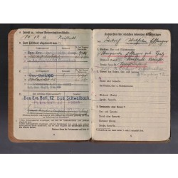 Soldbuch di un Ufficiale d Artiglieria W. Effinger