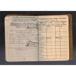 Soldbuch of an Artillery Officer W. Effinger, the soldier left as a private in 1939 in the Bau Erz Btl 12/2 Komp W. Effinger