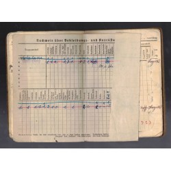 Soldbuch di un Caporale di Fanteria WH , Josef Ehrl