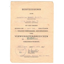 Rare soldbuch belonging to a soldier of the Nebelwerfer Rgt 54 , Hermann Wolf