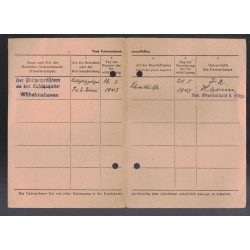 Personalauswais da lavoratore Ditta Schichau A.G. Christe trott