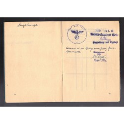 Verwendunsbuch of a Volunteer Nurse DRK Deutsche Rote Kreuz, nurse's personal booklet , Margot Lehmann