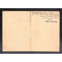 Verwendunsbuch of a Volunteer Nurse DRK Deutsche Rote Kreuz, nurse's personal booklet , Margot Lehmann