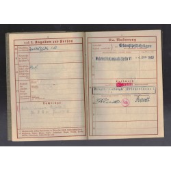 WH Wehrpass Gefreiter Kurt Weisselbaum. In excellent conditions