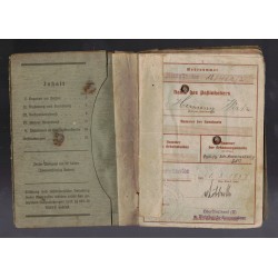 Wehrpass di un Feldwebel meccanico della Luftwaffe , Hermann Wirtz .