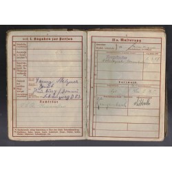 Wehrpass di un soldato della LW meccanico di Caccia Notturni  , Hermann Wirtz