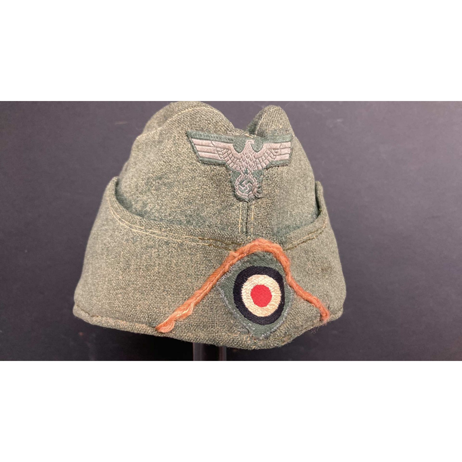 Rare!! Orange profiled M34 NCO/troops cap Military Police