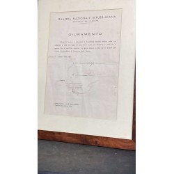 National Republican Guard copy of the oath of office to the Social Republic