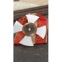 Cross and certificate Knight of the Crown of Italy Vittorio Emanuele III era