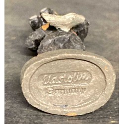 Elastolin Soldier Tank Officer, Panzer, with map