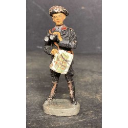 Elastolin Soldier Tank Officer, Panzer, with map