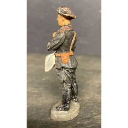 Elastolin Soldier Tank Officer, Panzer, with map