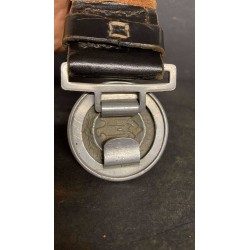 WH Officer's buckle with black leather belt