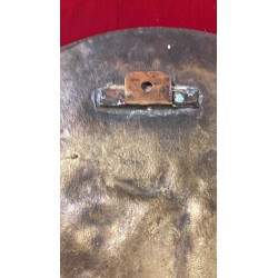 Bronzetafel mit dem Profil von Duce Benito Mussolini