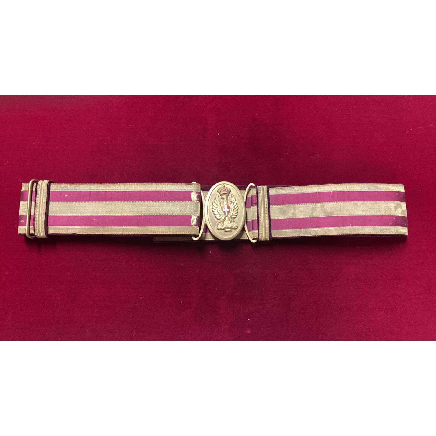 Cinturone in broccato da funzionario di Pubblica Sicurezza , polizia