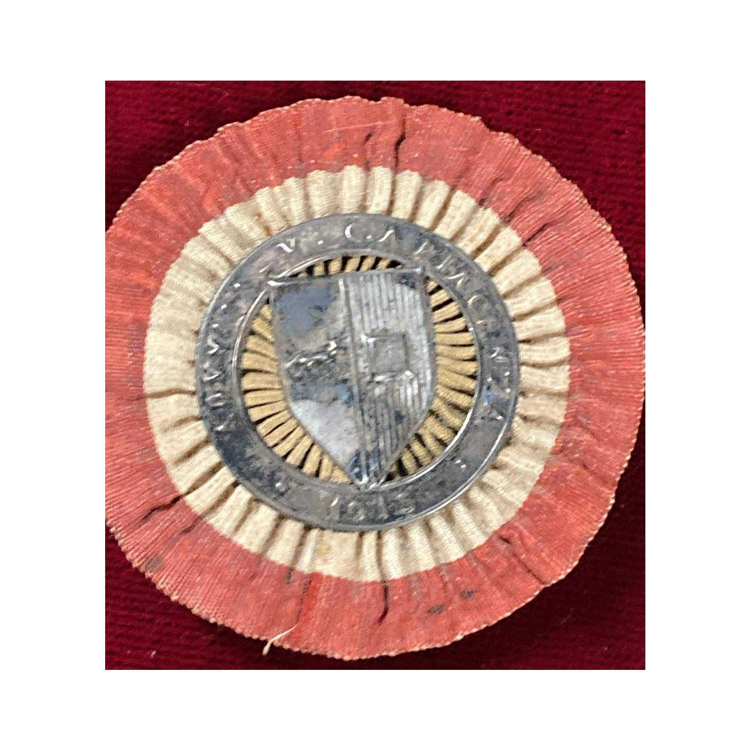 Rare badge of the Piacenza Volunteer Cyclists Drivers, 1915