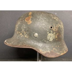 Stunning German Army helmet, WH, model 40 camouflage
