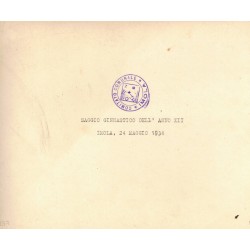 four photos taken in Imola in 1934 during a gymnastics competition organized by the Opera Nazionale Balilla