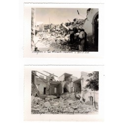 Lotto di 10 foto del bombardamento su Bengasi del 6 Novembre 1941