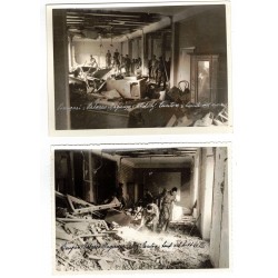 Lotto di 10 foto del bombardamento su Bengasi del 6 Novembre 1941