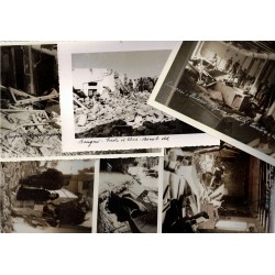 Lotto di 10 foto del bombardamento su Bengasi del 6 Novembre 1941