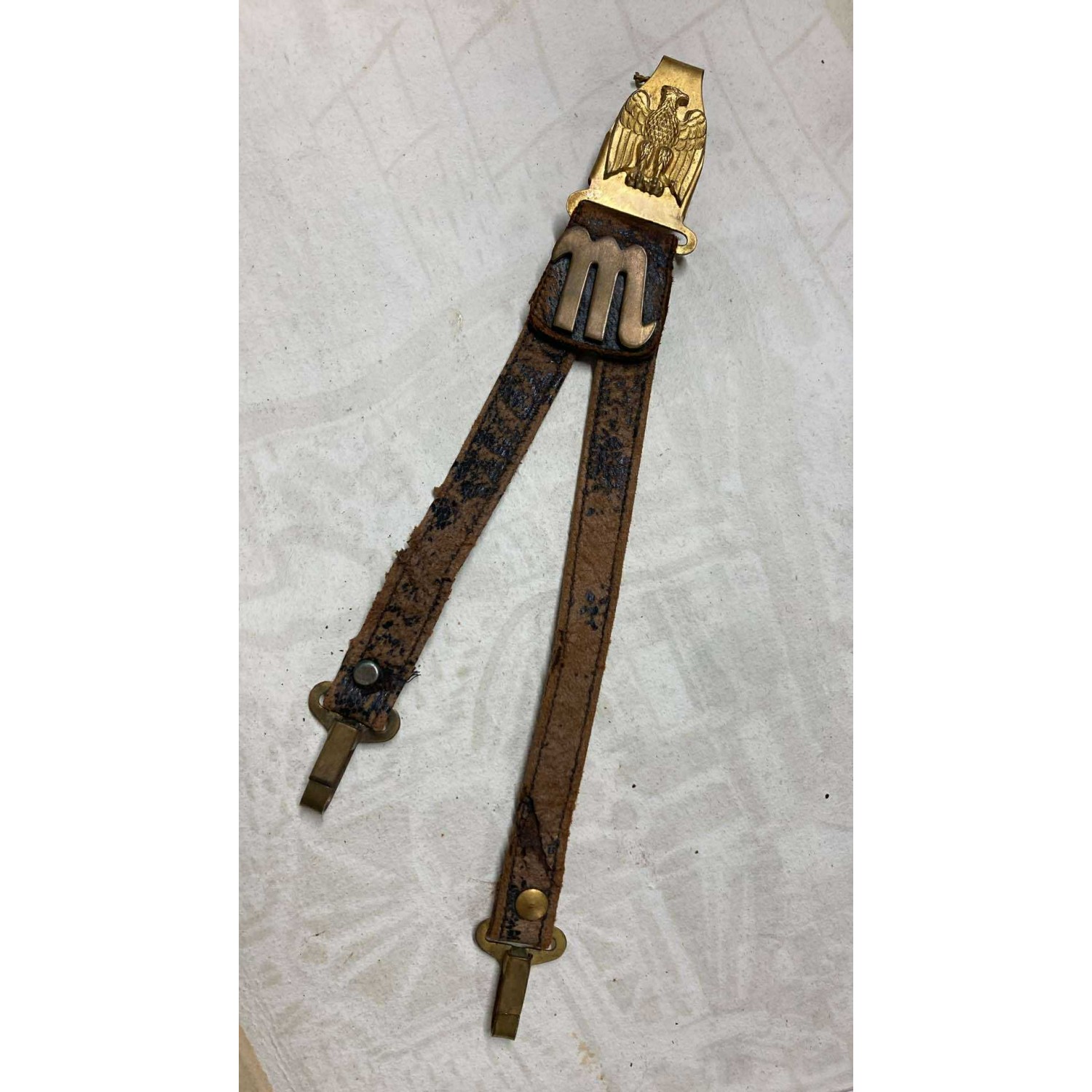Leather attachments for M37 eagle head dagger