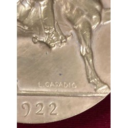 Stunning bronze medallion commemorating the Battle of Pichincha 1822/1922