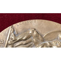 Stunning bronze medallion commemorating the Battle of Pichincha 1822/1922