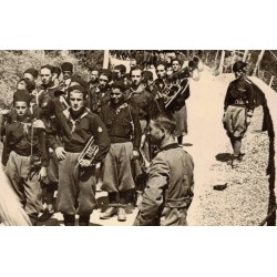 Photo of a group of Young Fascists marching