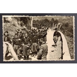 Photo of a group of Young Fascists marching