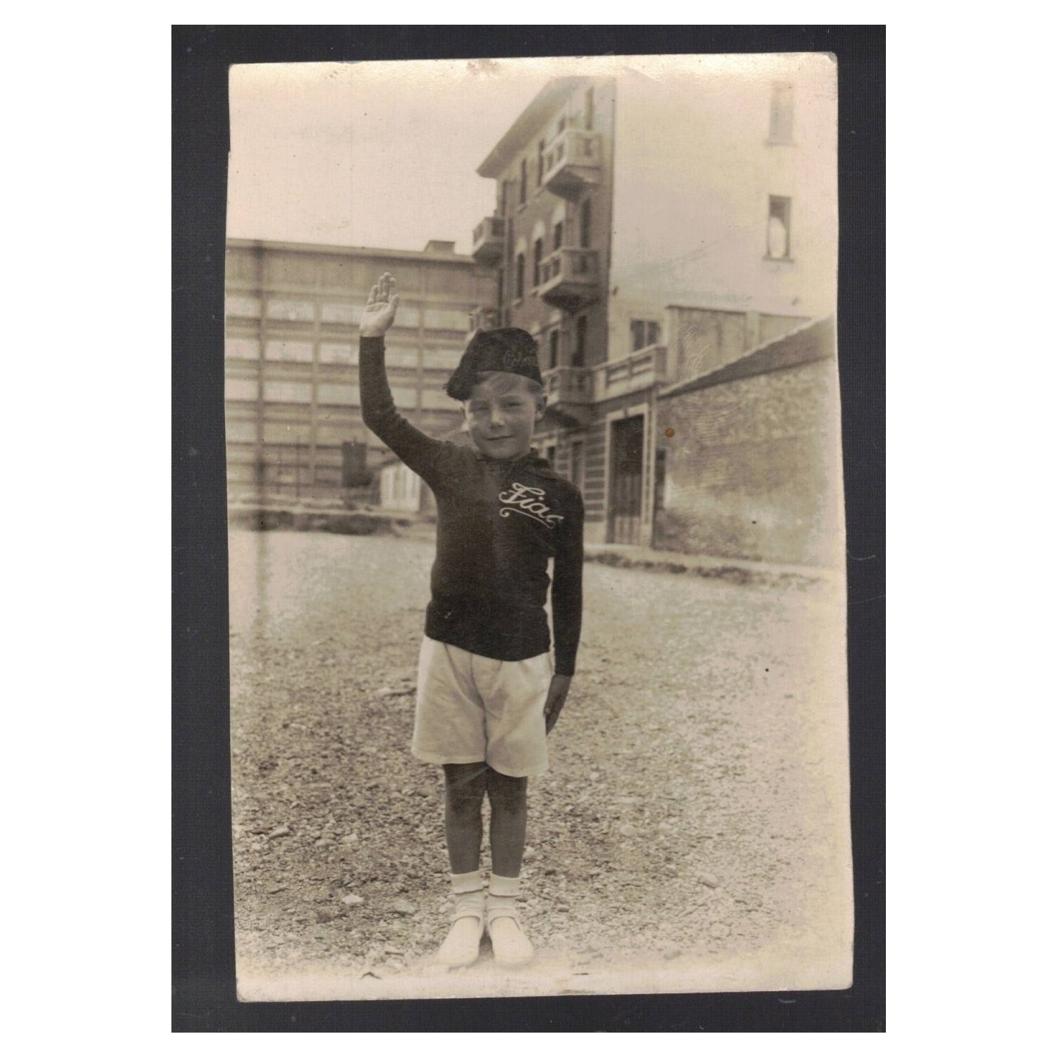 Portrait photo of a Balilla in a FIAT sports outfit